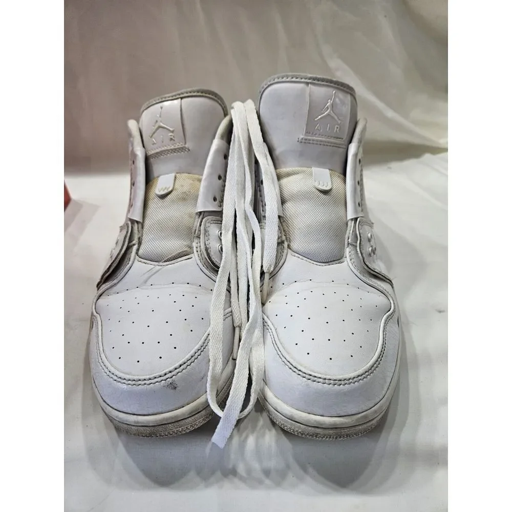 NIKE AIR JORDAN 1 Flight 2 Low White Sneaker Shoe 654465-120‎ Men's Size 11